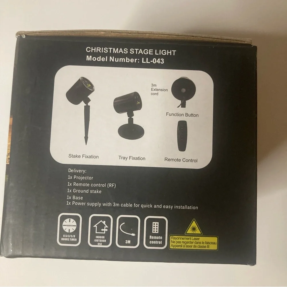 Christmas Holiday Stage Light projector Laser light- Red and Green Holiday Decor